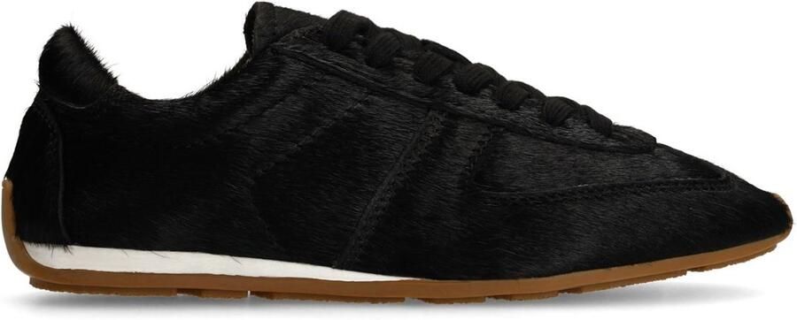Sacha Dames Zwarte pony hair sneakers