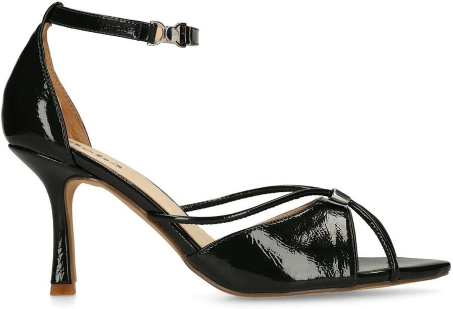 Sacha Dames Donkergroene sandalen met hak