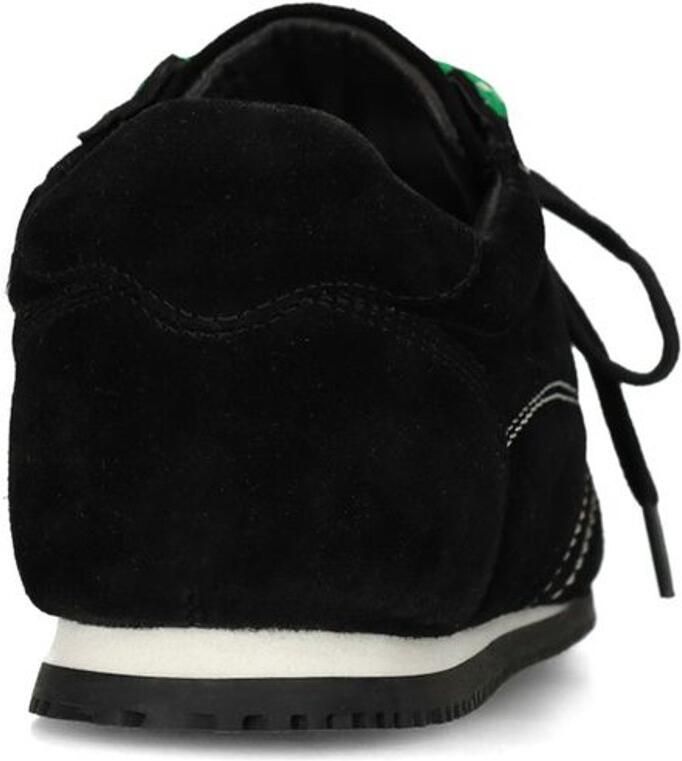 Sacha Dames Zwarte sneakers met dubbele veters