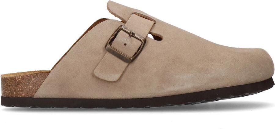 Sacha Heren Beige suède clogs