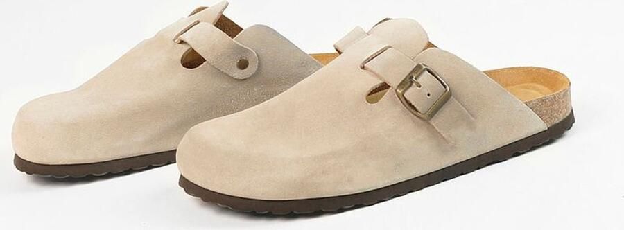 Sacha Heren Beige suède clogs - Foto 8