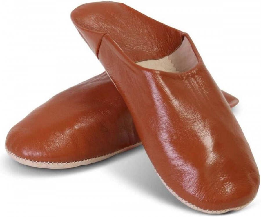 Safaary Marokkaanse Babouche Leer Natural - Foto 4