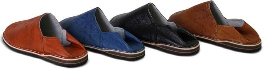 Safaary Marokkaanse babouches Heren Bruin - Foto 5