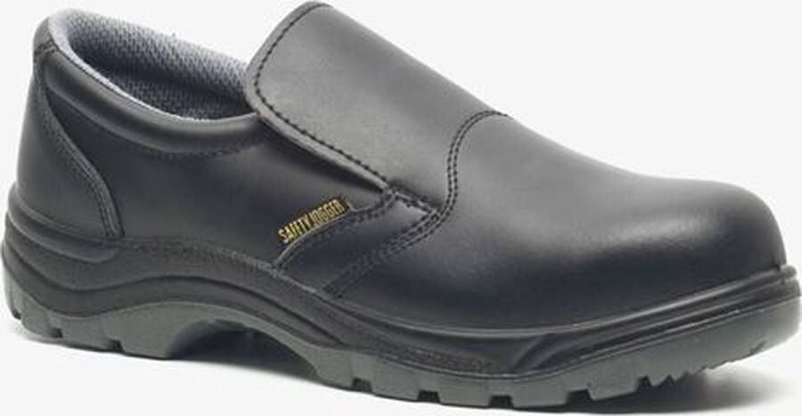Safety jogger leren heren werkschoenen S3 Zwart Echt leer Uitneembare zool