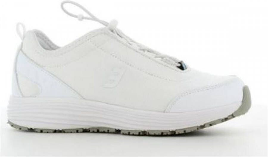 Safety Jogger Oxypas Maud OB Veterloos Sneaker SlipvastSRA Wit –