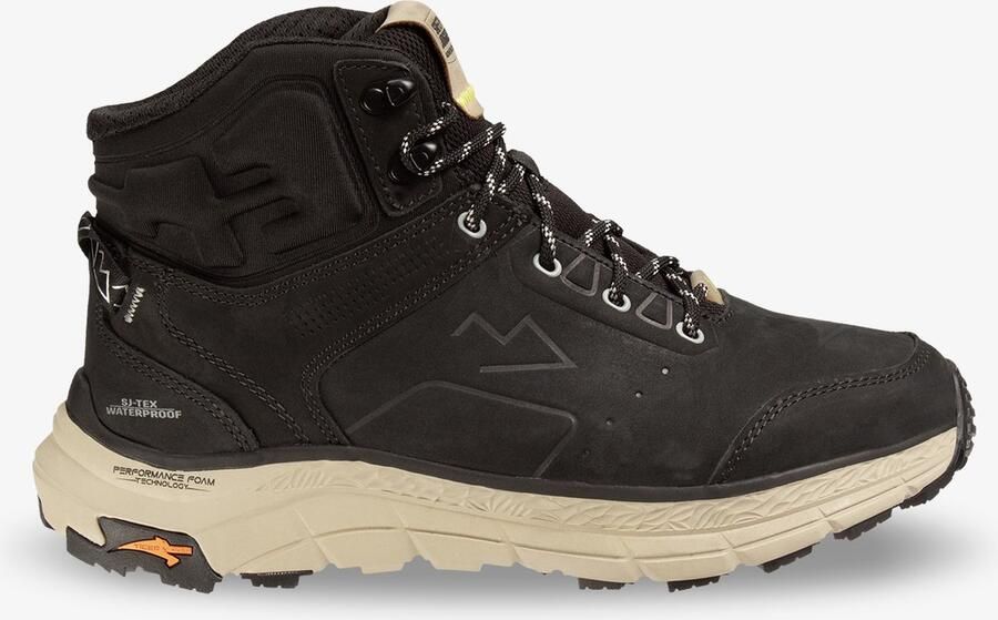 Safety jogger Hoge wandelschoenen en Lederen waterdichte hikingschoenen Waterproof bergschschoenen met extra grip Zwart