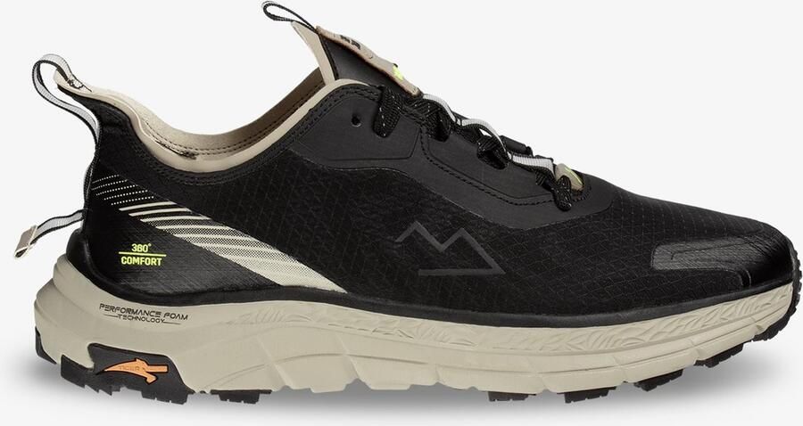 Safety jogger lage wandelschoenen dames en heren Ademende hikingschoenen met extra grip Trailschoenen voor lange wandelingen in de natuur Wandelsneakers Zwart