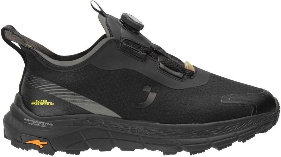 Safety jogger lage wandelschoenen heren Draaisluiting TLS Waterdichte ademende hikingschoenen met extra grip Waterproof trailschoenen voor lange wandelingen in de natuur Zwart