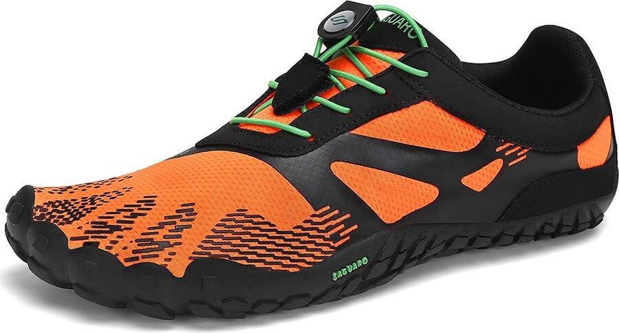 SAGUARO Waterschoenen Aquaschoenen Pool Waterschoenen Rood Antislip Schoenen voor Zwembaden en Strand Volwassenen en Kinderen beschermt tegen grof zand scherpe stenen en dieren onder water Oranje Unisex
