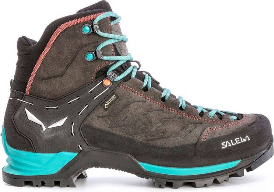 Salewa Mountain Trainer Mid GTX Wandelschoenen Dames Middengrijs Turkoois