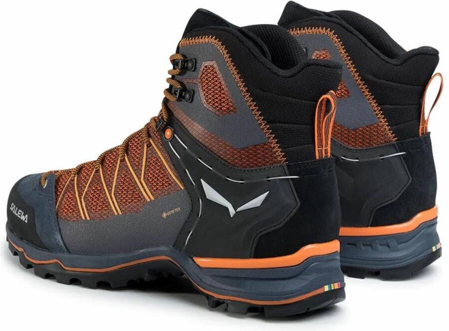 Salewa Mtn Trainer Lite Mid Goretex Bergschoenen Oranje Blauw 1 2 Man