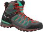 Salewa Mtn Trainer Lite Mid Goretex Wandelschoenen Groen Rood 1 2 Vrouw - Thumbnail 1