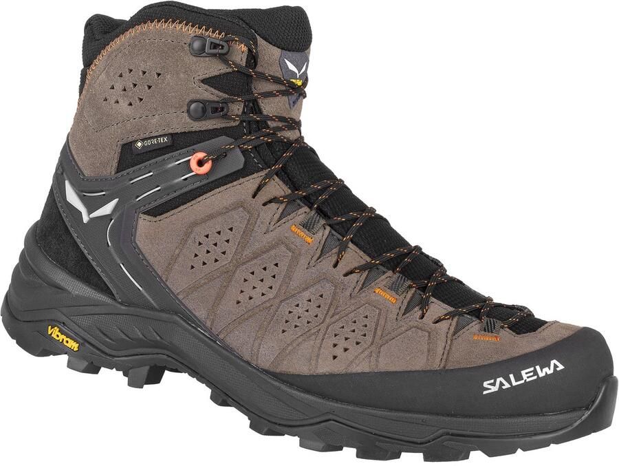 Salewa Alp Trainer 2 Mid GTX Wandelschoenen Heren Wallnut Fluo Orange - Foto 2