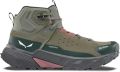 Salewa Women's Pedroc 2 Leather Mid PTX Wandelschoenen grijs - Groen