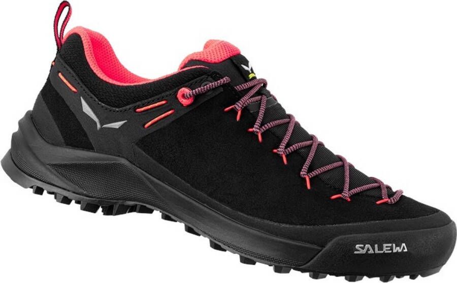 Salewa Wildfire Leather Wandelschoenen Dames Black Fluo Coral