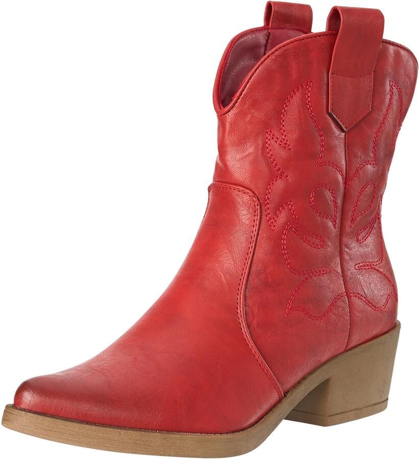 Salinyang Cowboylaarzen knalrood