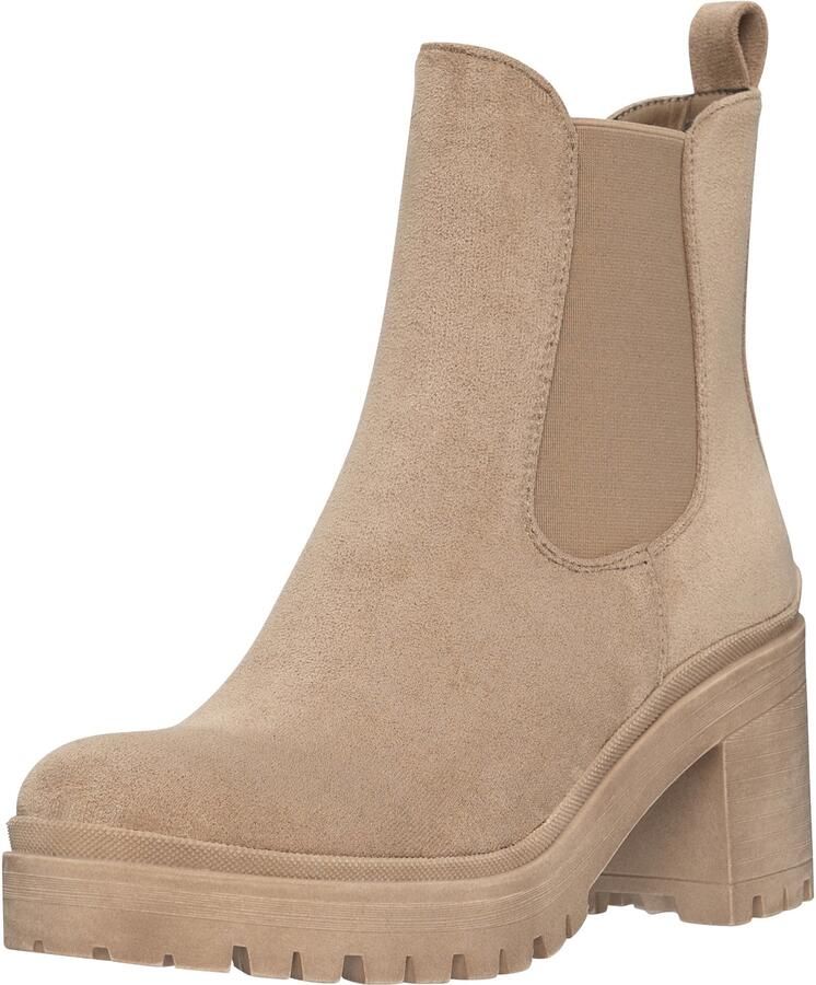 Elara Chelsea boots beige