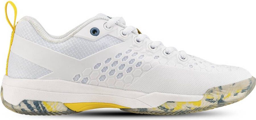 Salming 60073 Tennisbannen Schoenen White Blue Yellow Heren