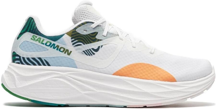 Salomon Aero Glide Hardloopschoen Unisex Zwart Electric Green Cherry Tomato