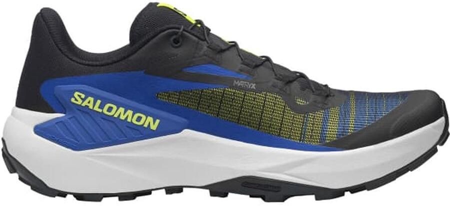 Salomon GENESIS Berg hardloopschoenen Black Acid Lime Bluin