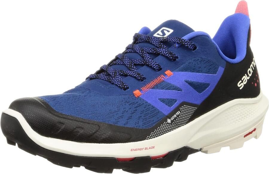Salomon Outpulse Wandelschoenen GTX Estate Blue Vanilla Ice Poppy Red 2 3 - Foto 2