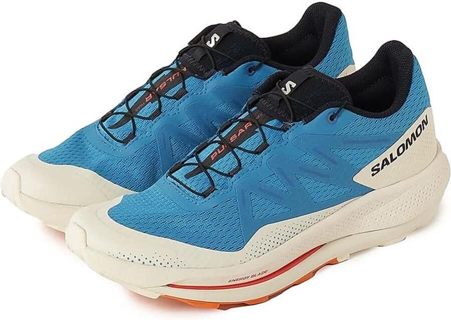 Salomon Pulsar Trail Indigo B Hardloopschoen Indigo Bunting Vanilla Ice Vibrant Orange