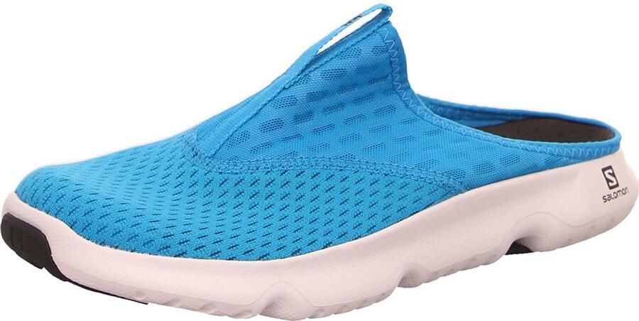 Salomon Reelax Slide 5.0 Slippers Hawaiian Ocean Zwart Wit