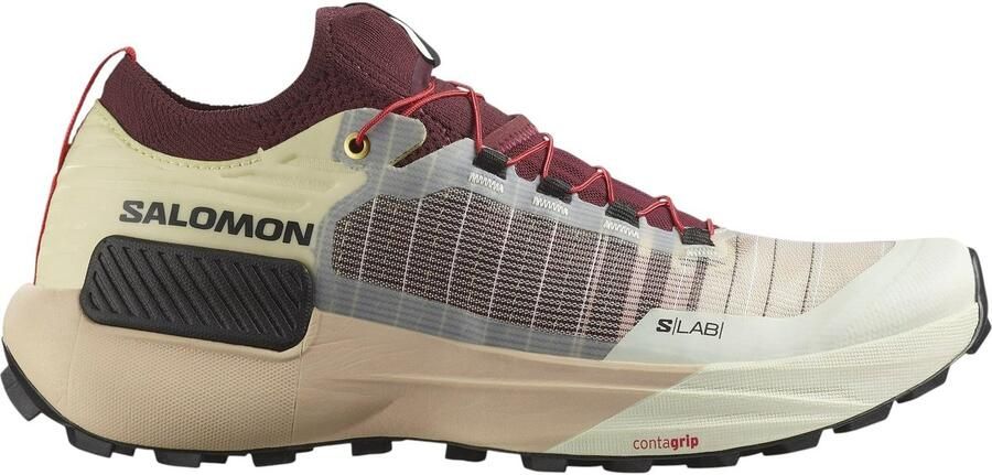 Salomon S LAB Genesis Hardloopschoen Vanille ijs donkere chocolade zwart