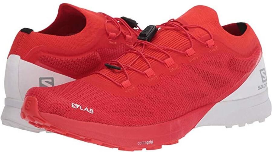 Salomon S LAB SENSE 8 Trailrunningschoen Rac Rood Wit Wit