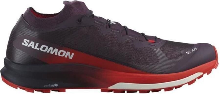 Salomon S LAB ULTRA 3 Unisex Hardloopschoen Pruim Perfect Vurig Rood Wit D