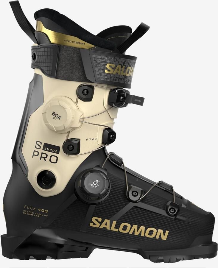 Salomon S PRO SUPRA D BOA 105 Black Birch Gold Met