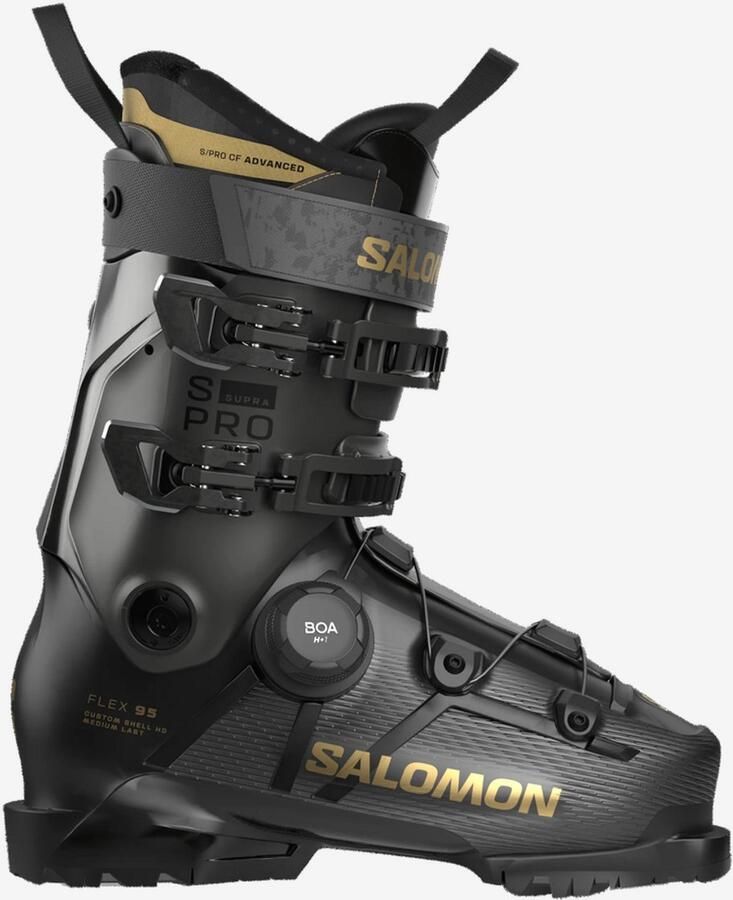 Salomon S PRO SUPRA S BOA 95 Black Beluga Met. Gold Met