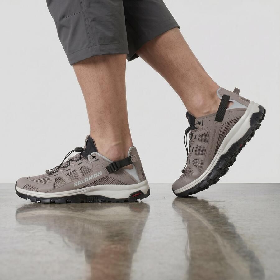 Salomon Techamphibian 5 Heren Outdoor Sandalen Wasser Schoenen Bruin