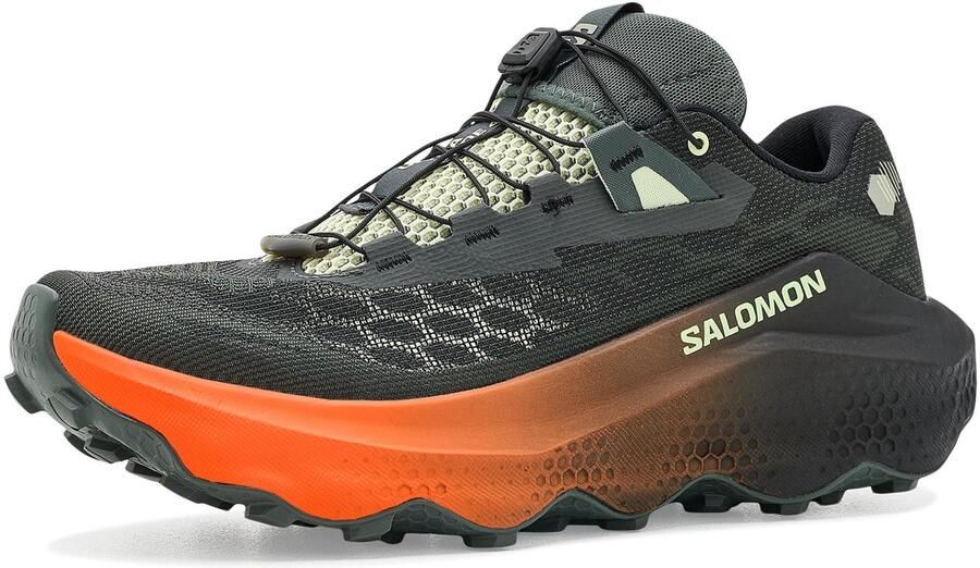 Salomon Ultra Glide 4 Hardloopschoenen Heren Urban chi Zwart Limoen crème