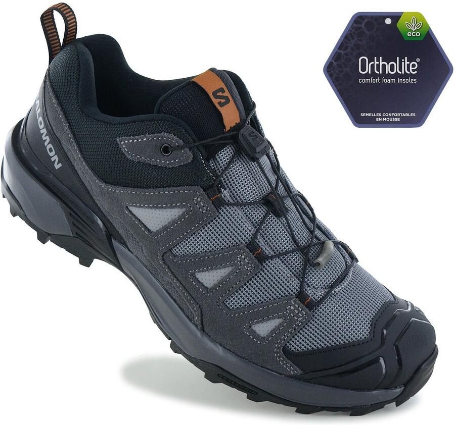 Salomon X ULTRA 360 Leather Heren Wandelschoenen Trekking Schoenen Grijs - Foto 2