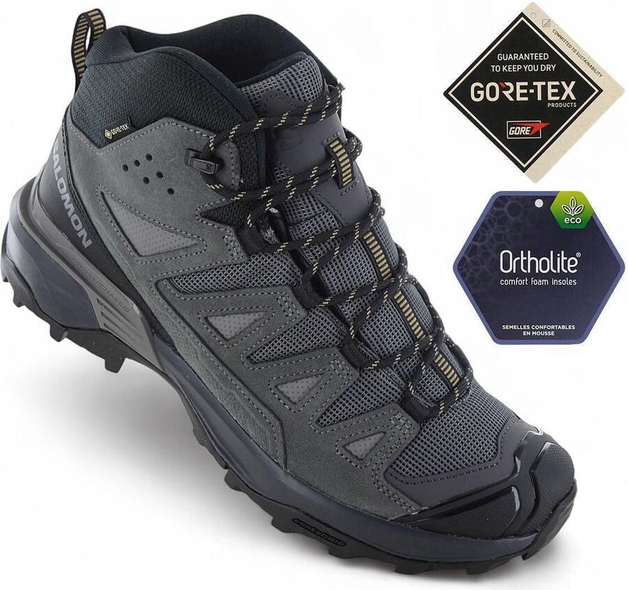 Salomon X ULTRA 360 LEATHER MID GTX GORE-TEX Heren Wandelschoenen Outdoor schoenen Boots