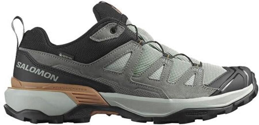 Salomon X ULTRA 360 Leather GTX GORE-TEX Heren Wandelschoenen Trekking Schoenen Grijs