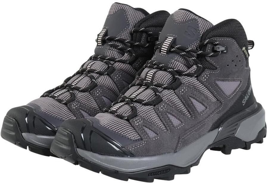 Salomon Women's X Ultra 360 Leather Mid GORE-TEX Wandelschoenen 1 3 grijs zwart