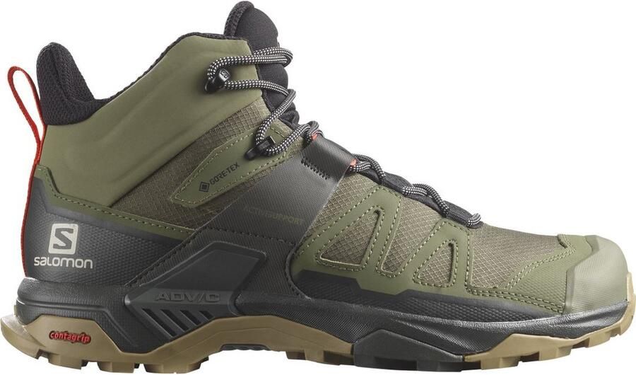 Salomon X Ultra 4 Mid Gtx Heren Hoge Wandelschoen Deep Lichen Green Peat Kelp