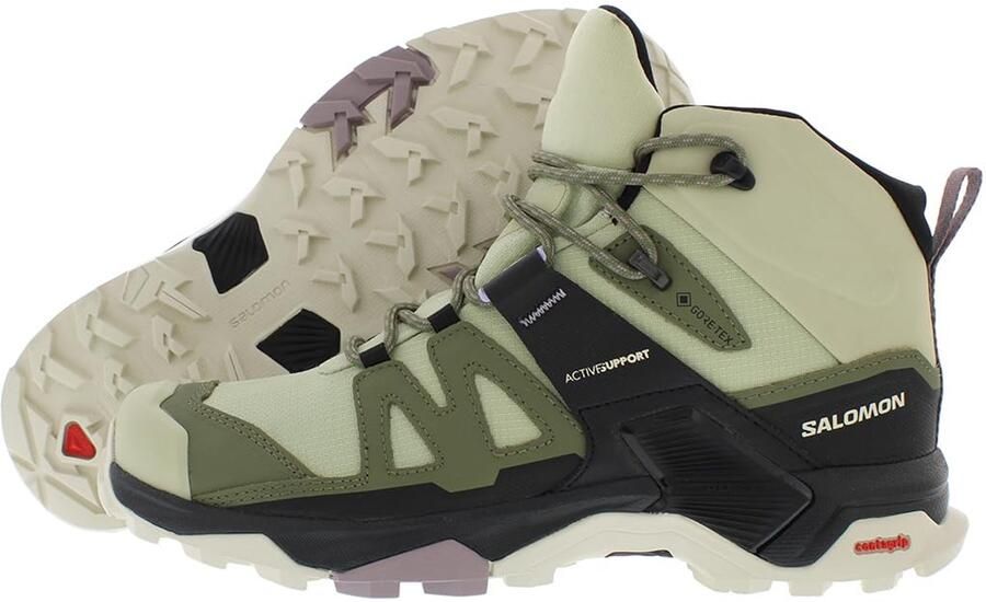 Salomon X Ultra 4 Mid GTX Wandelschoen Alfalfa Diep Korrelgroen