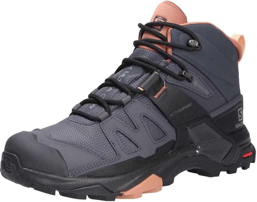 Salomon X Ultra 4 Mid Gtx W Dames Hoge Wandelschoen Ebony Mocha Mousse Almond Cream - Foto 2
