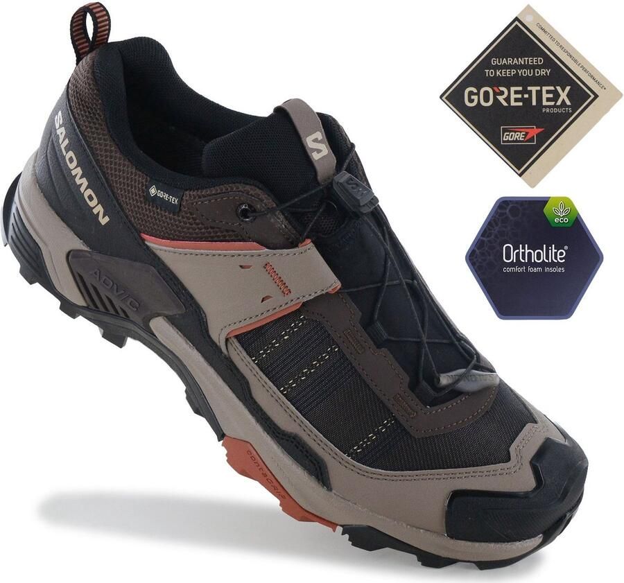 Salomon X ULTRA 5 GTX GORE-TEX Heren Wandelschoenen Trekking Schoenen Bruin