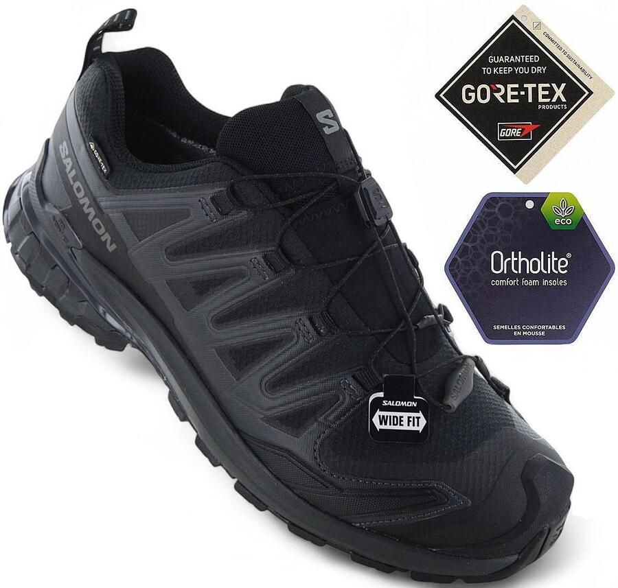 Salomon Trailrunningschoenen XA PRO 3D V9 WIDE GORE-TEX waterdichte schoen ideaal voor brede voeten - Foto 2