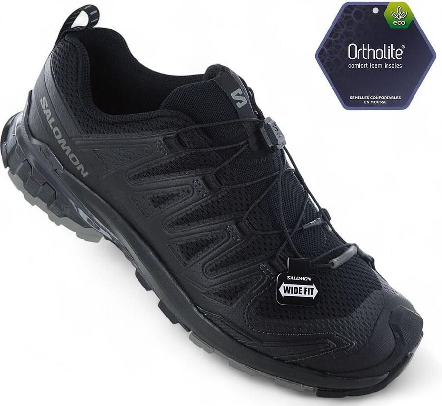 Salomon XA PRO 3D V9 WIDE Heren Wandelschoenen Trail-Running Schoenen Zwart - Foto 2