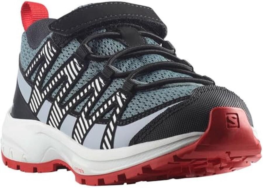 Salomon XA Pro V8 Trail hardloopschoenen Junior Stormy Weather Zen Blue Goji Berry