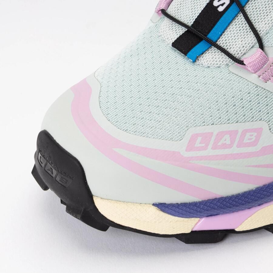 Salomon XT-6 Trailrunningschoenen Ice Flow Orchid Bouquet Liberty Lichtblauw Roze Paars XT-6 Trailrunning Unisex Sneakers