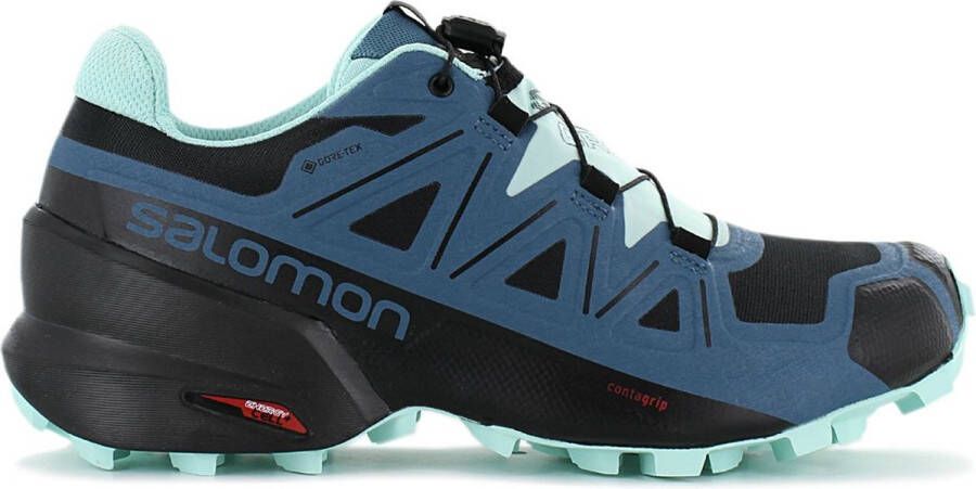 Salomon Speedcross 5 GTX W GORE-TEX Dames Wandelschoenen Outdoor Trekking Trail-Running Schoenen Zwart-Blauw