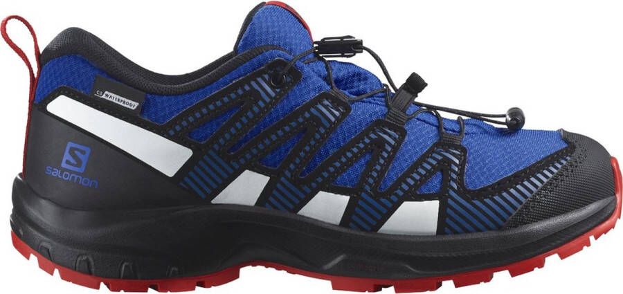 Salomon XA Pro V8 CSWP Junior Trailrunningschoenen blauw zwart