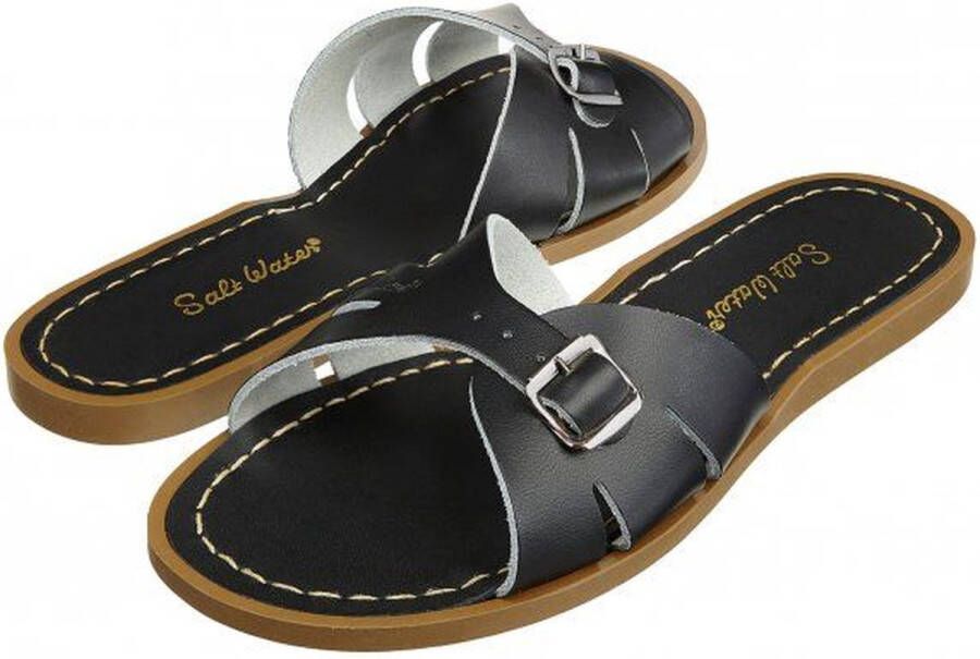 Salt Water Sandals Slides Zwart