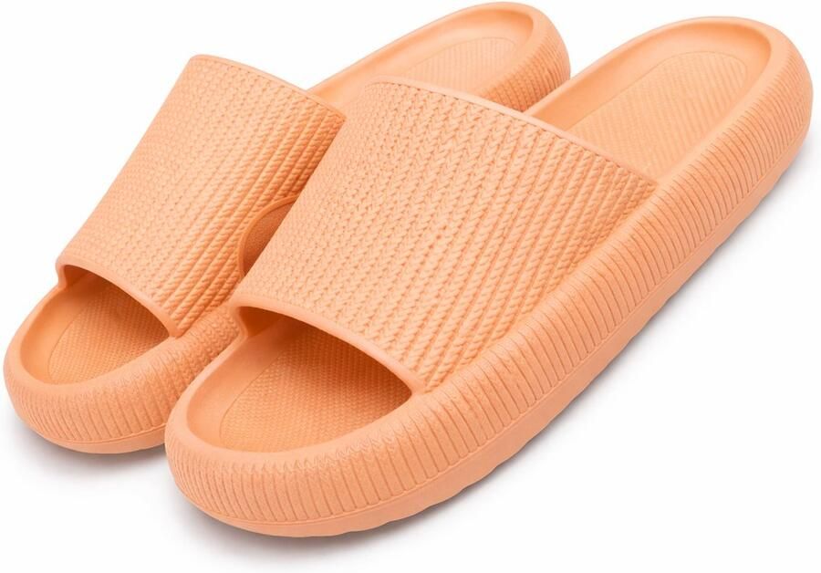 San Marque Badslippers & Comfort Slippers Anti Slip Slippers EVA Badslippers Zwembad Slippers Strand Slippers Lichtgewicht Slippers Ergonomisch Voetbed Waterbestendige Slippers Douche Slippers Perzik